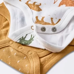 Baby 4pk Safari Animals Long Sleeve Bodysuit - Cloud Island™ -Cloud Island™ GUEST 02bd04a6 5ee9 4a2a 9201 7b6c6cadbef4