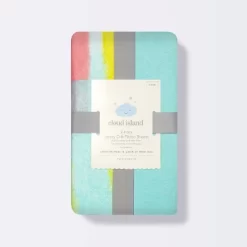 Fitted Jersey Crib Sheet 2pk - Cloud Island™ Brushstrokes And Solid Aqua 5 Fitted Jersey Crib Sheet 2pk - Cloud Island™ Brushstrokes And Solid Aqua -Cloud Island™ GUEST 0ce29829 3f75 4b96 aebe 43e7277fd3e6
