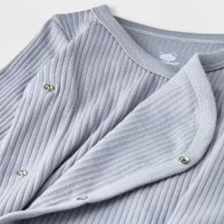 Baby Boys' 3pk Side Snap Long Sleeve Bodysuit - Cloud Island™ Gray -Cloud Island™ GUEST 148ab3bd 0103 4e93 81ac 4b09b2481733