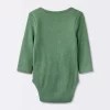 Baby 3pk Long Sleeve Waffle Bodysuit - Cloud Island™ Green