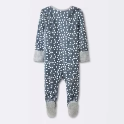 Cloud Island™ 35 Baby Boys' 3pk Pandas Zip-Up Sleep N' Play - Cloud Island™ Heather Gray