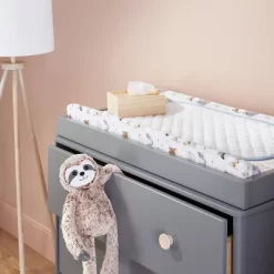 Cloud Island™ 9 Changing Pad Liner White With Blue Edge - Cloud Island™ 3pk