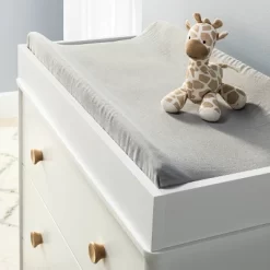 Cloud Island™ 3 Muslin Changing Pad Cover - Gray - Cloud Island™