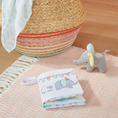 Baby Book And Plush Elephant - Cloud Island™ 1 Baby Book And Plush Elephant - Cloud Island™