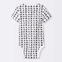 Baby 4pk Short Sleeve Bodysuit - Cloud Island™ Black
