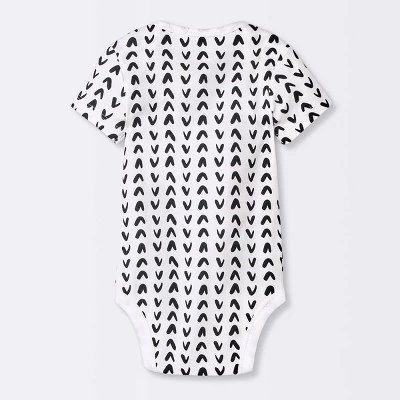 Baby 4pk Short Sleeve Bodysuit - Cloud Island™ Black 1 Baby 4pk Short Sleeve Bodysuit - Cloud Island™ Black