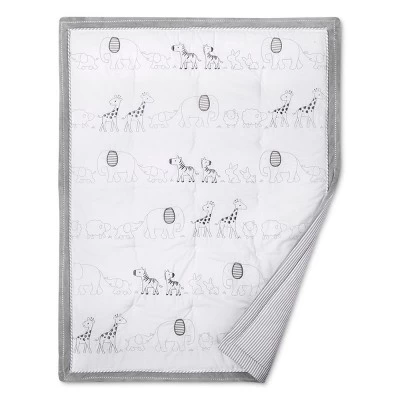 Crib Bedding Set Two By Two 4pc - Cloud Island™ Gray 1 Crib Bedding Set Two By Two 4pc - Cloud Island™ Gray